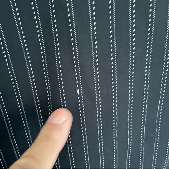 NOH Navy Blue & White Striped Trousers - Picture 8 of 9